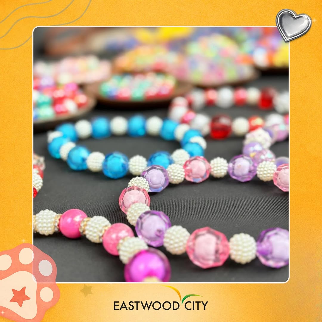 Colorful beaded pet jewelry and accessories